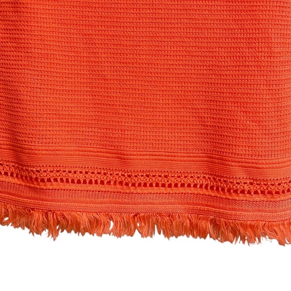 Lilly Pulitzer Corbyn Fringe Sweater Tank Top in Tangelo Size S - Picture 5 of 7